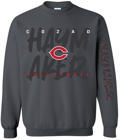 Volleyball Gildan Crewneck - Charcoal