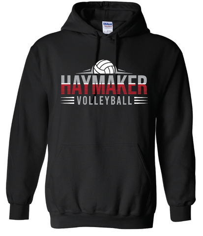 Volleyball Gildan Hoodie - Black