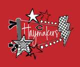 Haymakers Pennant Long Sleeve Tee - Bella or Gildan