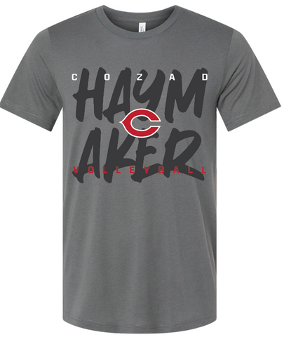 Volleyball Bella Canvas Tee - Charcoal