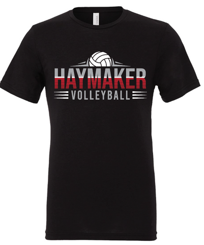 Volleyball Bella Canvas Tee - Black