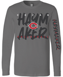Volleyball Bella Canvas Long Sleeve Tee - Charcoal