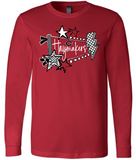 Haymakers Pennant Long Sleeve Tee - Bella or Gildan