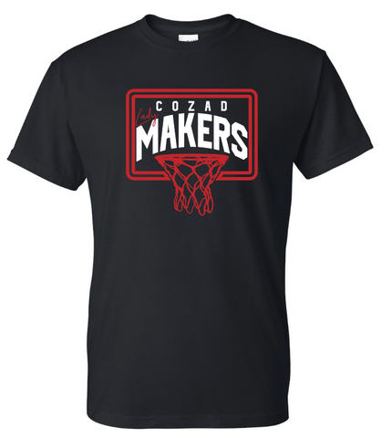 Girls Basketball Gildan Tee - Black