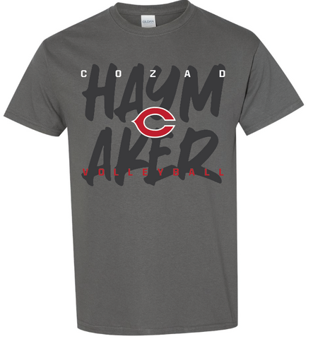 Volleyball Gildan Tee - Charcoal