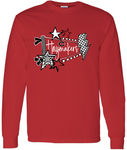 Haymakers Pennant Long Sleeve Tee - Bella or Gildan