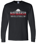 Volleyball Gildan Long Sleeve Tee - Black
