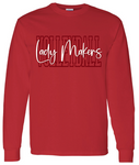 Volleyball Gildan Long Sleeve Tee - Red