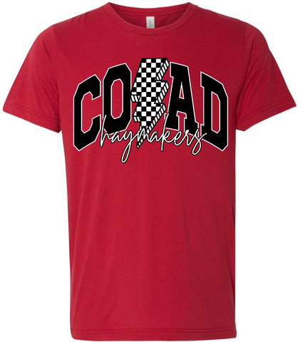 Cozad Lightning Bolt Tee - Bella or Gildan
