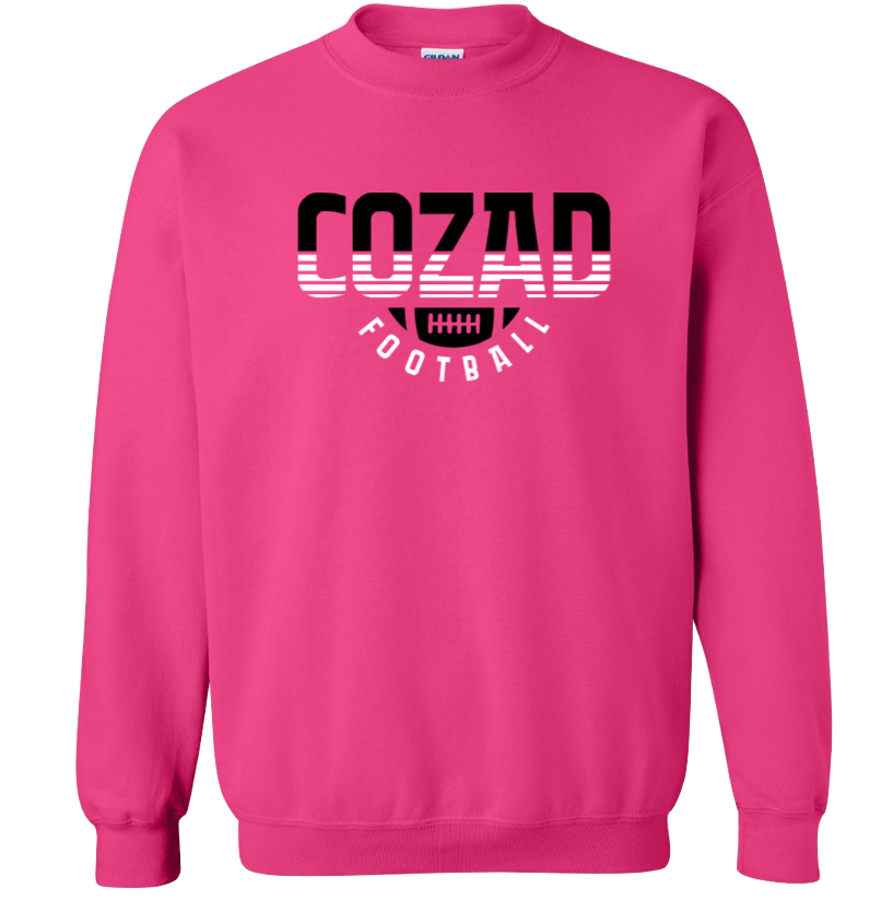 Cozad Football Crewneck Double L Embroidery