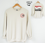 Customizable Volleyball Repeat Crewneck- Sand