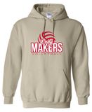 Lady Maker Volleyball Hoodie- Sand