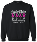 CCHS Girls Sweatshirt - White/Pink/Black