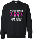 CCHS Girls Sweatshirt - White/Pink/Black