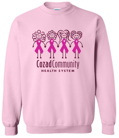 CCHS Girls Sweatshirt - White/Pink/Black