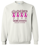 CCHS Girls Sweatshirt - White/Pink/Black