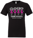CCHS Girls Tee - White/Pink/Black