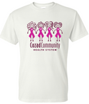 CCHS Girls Tee - White/Pink/Black