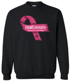 CCHS Ribbon Sweatshirt - White/Pink/Black