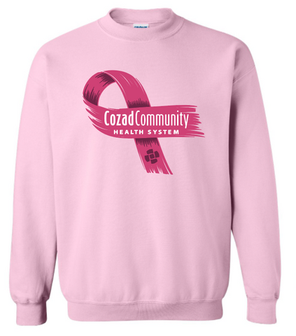 CCHS Ribbon Sweatshirt - White/Pink/Black