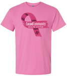 CCHS Ribbon Tee - White/Pink/Black