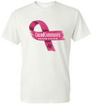CCHS Ribbon Tee - White/Pink/Black