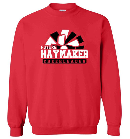 Future Haymaker Cheerleader Red or Grey Crewneck