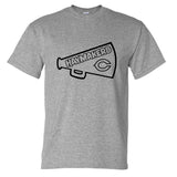 Megaphone Tee Red or Grey